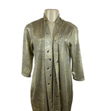 Belldini Women's Metallic Gold Cardigan Long Sleeve Sweater Sz M - NWT