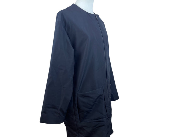 COS Women's Black Long Zip Up Jacket US Modern Design Size 6