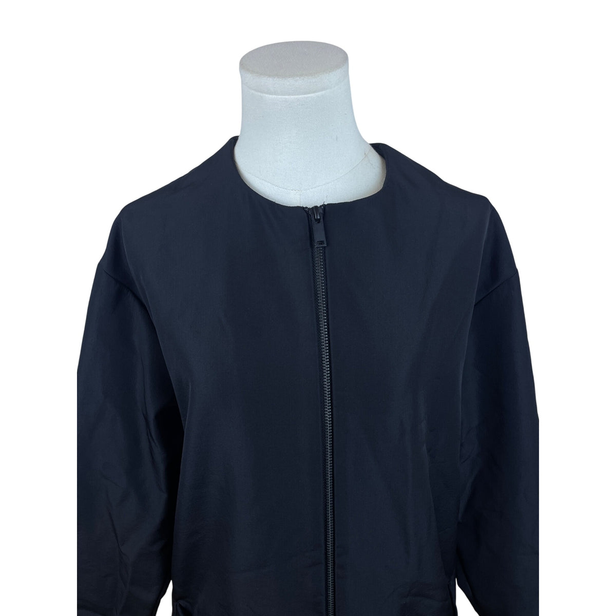 COS Women's Black Long Zip Up Jacket US Modern Design Size 6