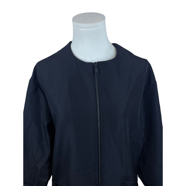 COS Women's Black Long Zip Up Jacket US Modern Design Size 6