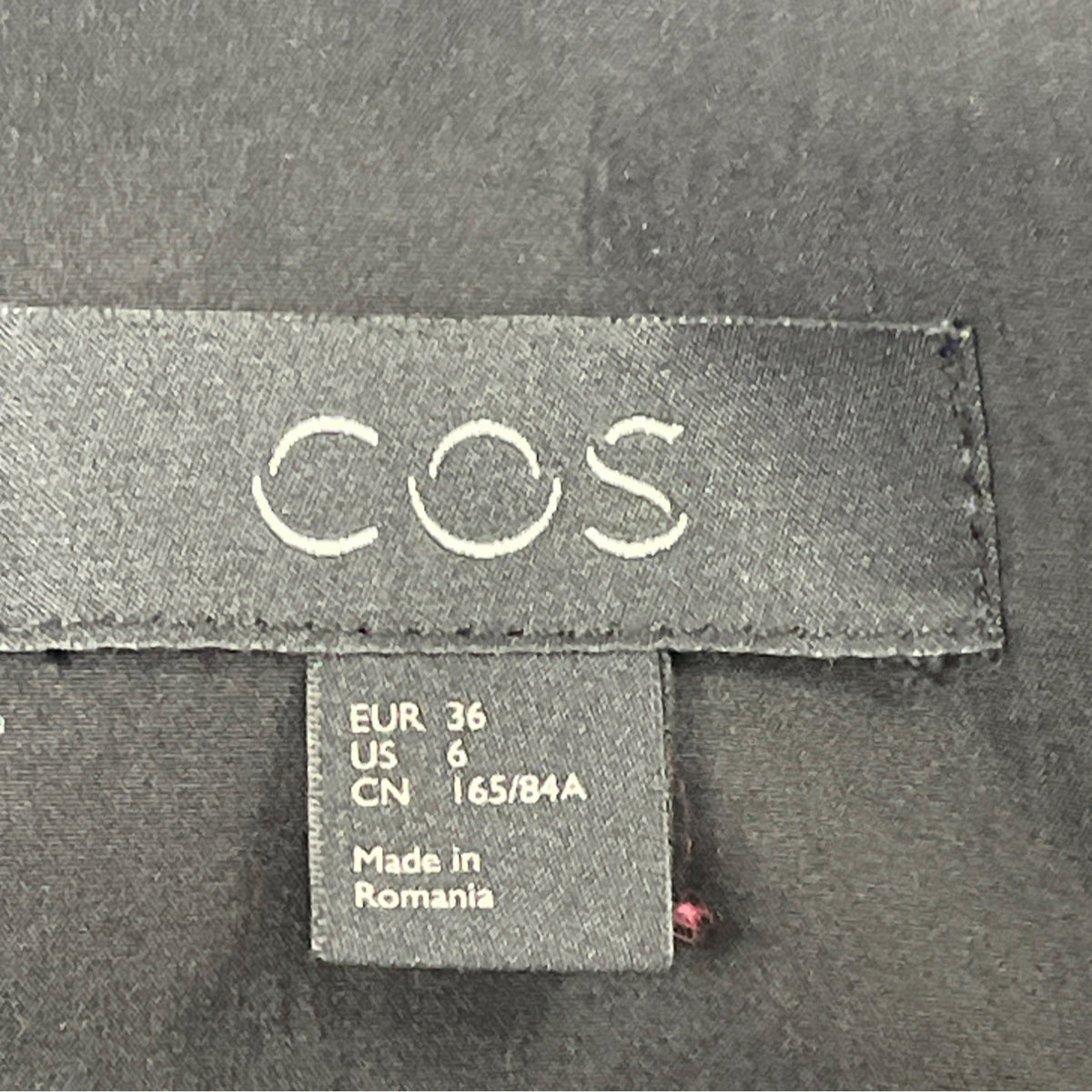 COS Women's Black Long Zip Up Jacket US Modern Design Size 6