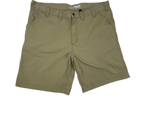 Carhartt Mens Khaki Cotton Canvas Utility Work Shorts Durable Size 44