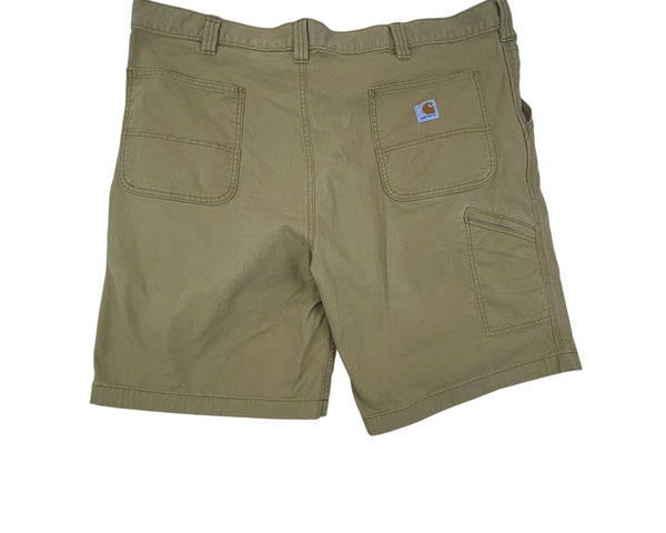 Carhartt Mens Khaki Cotton Canvas Utility Work Shorts Durable Size 44