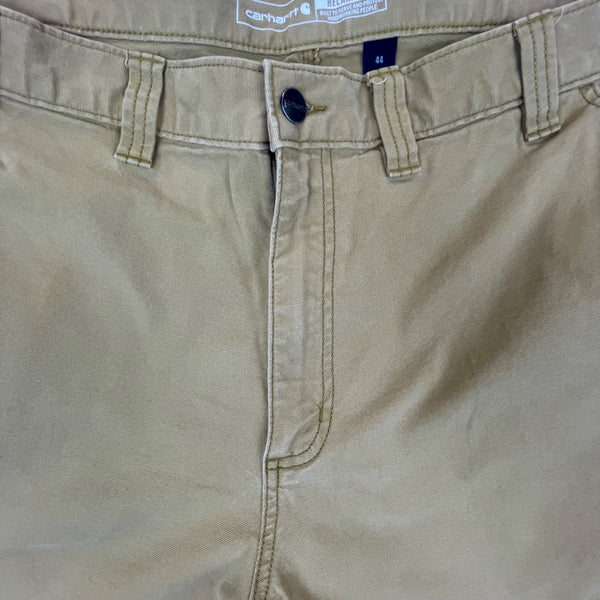 Carhartt Mens Khaki Cotton Canvas Utility Work Shorts Durable Size 44