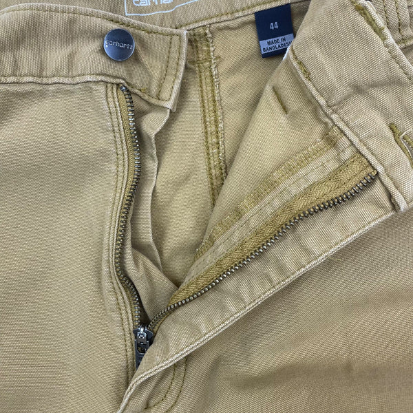 Carhartt Mens Khaki Cotton Canvas Utility Work Shorts Durable Size 44
