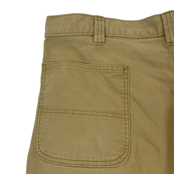 Carhartt Mens Khaki Cotton Canvas Utility Work Shorts Durable Size 44
