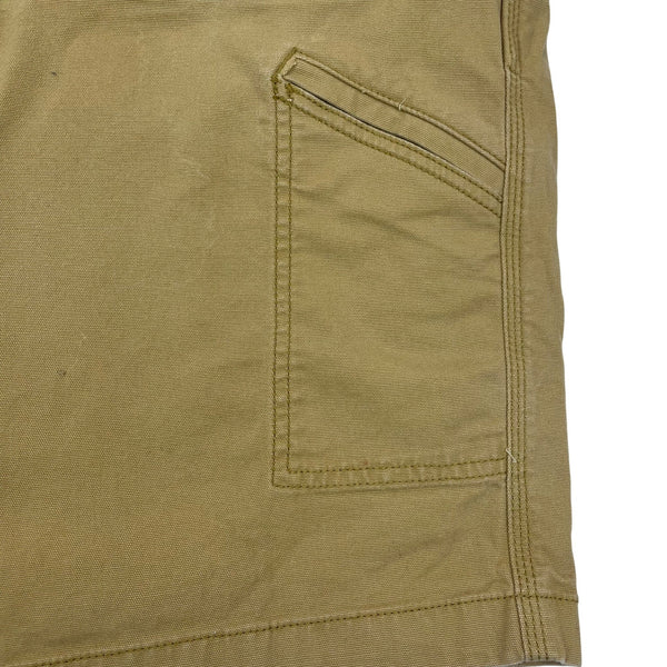 Carhartt Mens Khaki Cotton Canvas Utility Work Shorts Durable Size 44