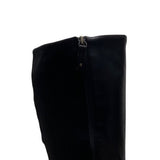 Dr. Scholl’s Black Leather/Fabric Buckle Detail Knee-High Prairie Boots Sz 10M