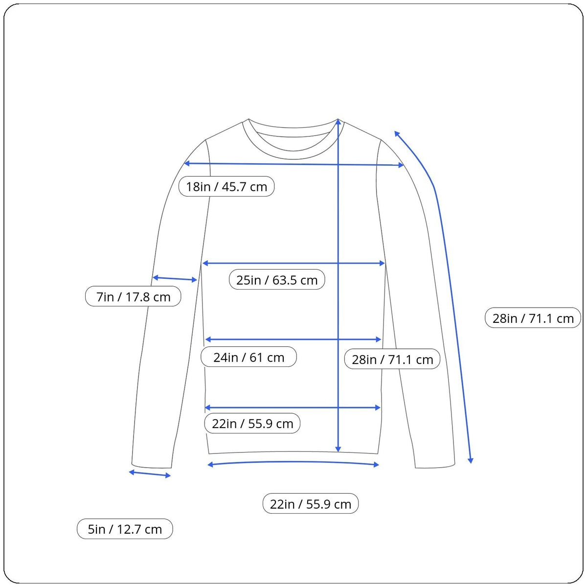 Jolly Sweaters Blue & Red Acrylic Christmas Cardigan XL Holiday Festive - New