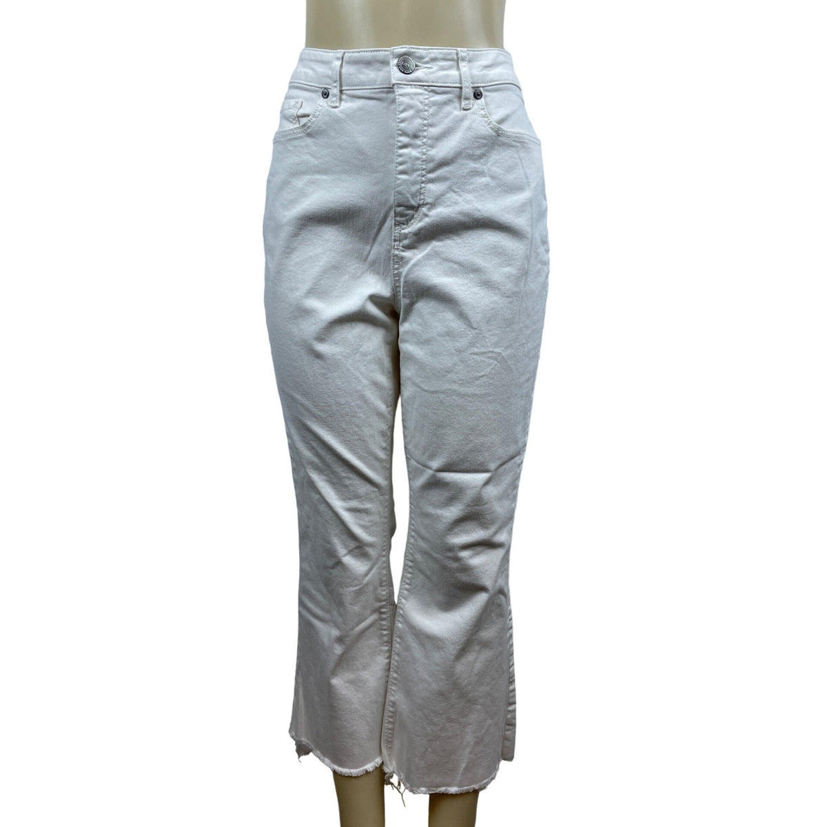 Loft Women's White Straight Jeans Sz 30/10