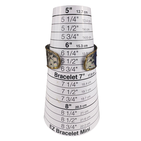 Mixed Metal Women’s Gold Tone Copper Leaf Design Cuff Bracelet Adjustable Unique