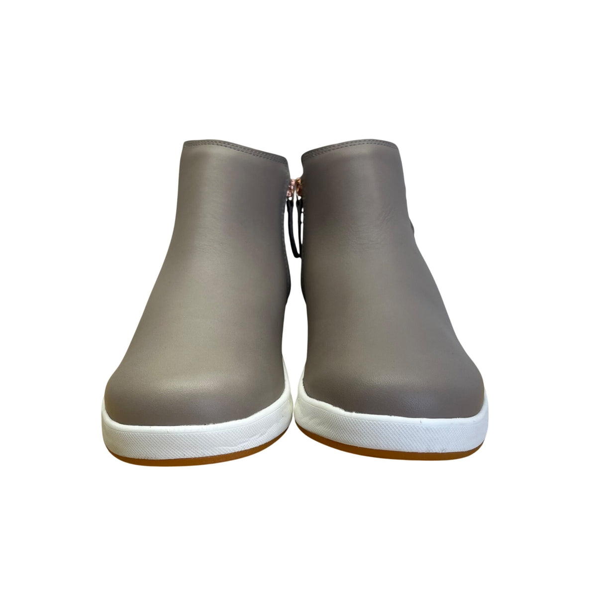 Kuru Women’s Gray & White With Side Buckle Pull-On Cloud Ankle Boots Size 9