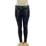 Manière De Voir High-Waisted Black Leather Leggings With Belt Detail Size 4 - New