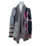 Desigual Women's Multicolor Shawl Collar Open Cardigan Size S