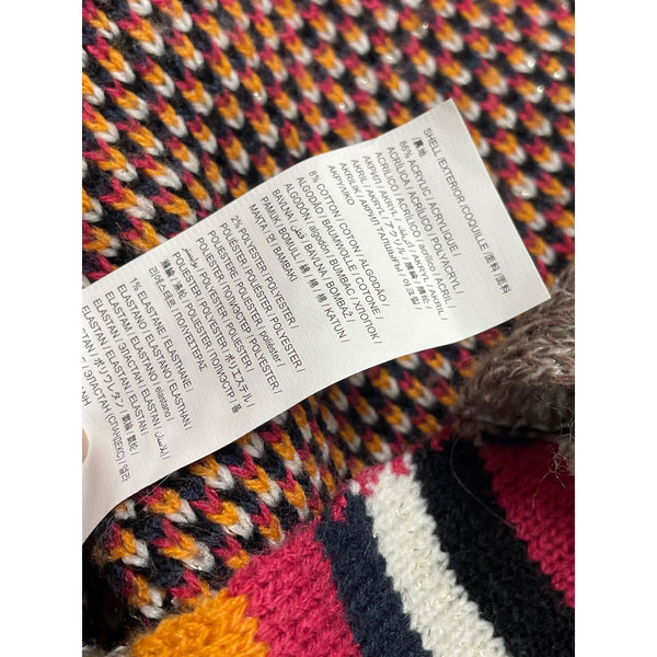 Desigual Women's Multicolor Shawl Collar Open Cardigan Size S