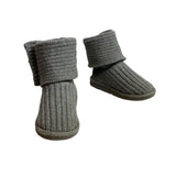 Ugg Youth Kids Girl Grey Wool Convertible Winter Boots Sz 1