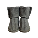 Ugg Youth Kids Girl Grey Wool Convertible Winter Boots Sz 1
