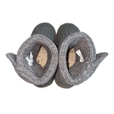 Ugg Youth Kids Girl Grey Wool Convertible Winter Boots Sz 1