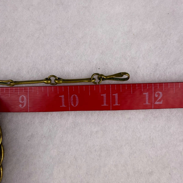 Vintage Womens Gold Tone Alloy Woven Chain Necklace With Hook Clasp