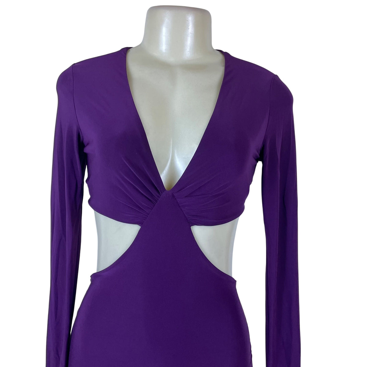 Fashion Nova Women’s Purple Polyester Cutout Bodycon Dress Small