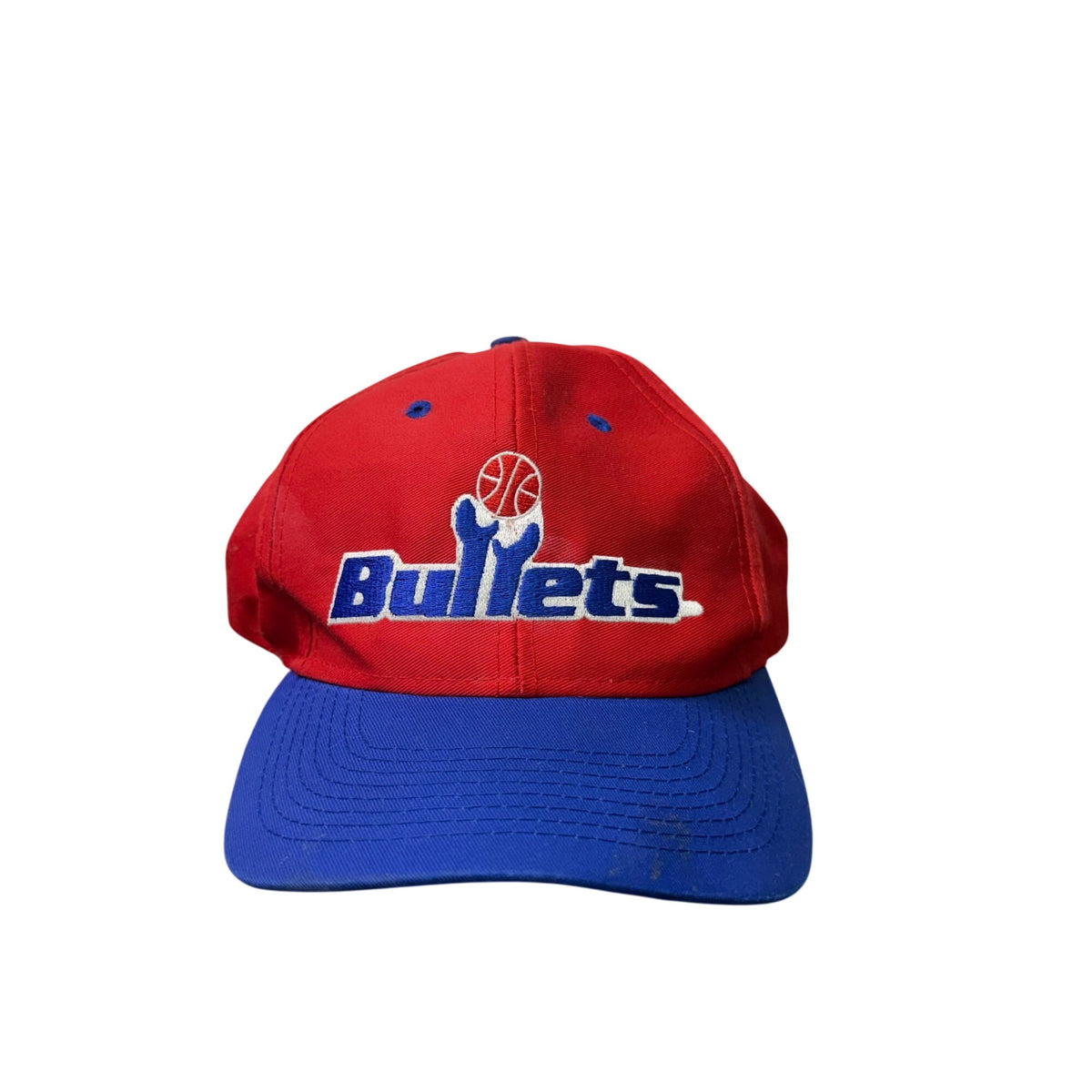 Logo 7 Mens Red/Blue Cotton Washington Bullets NBA Hat One Size Official Licensed
