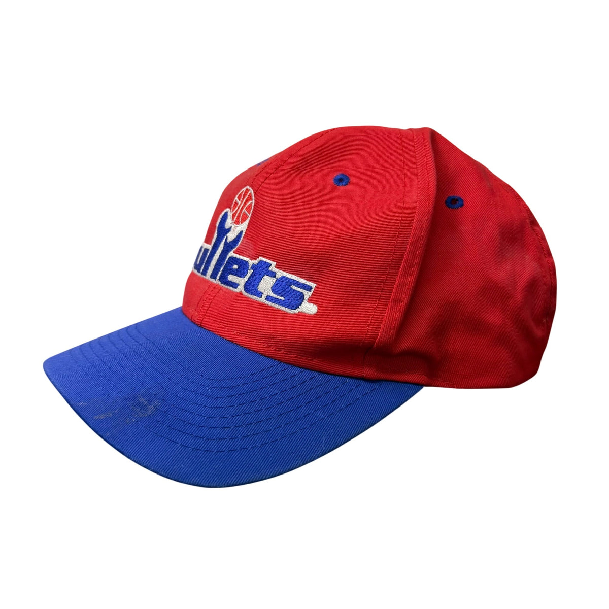 Logo 7 Mens Red/Blue Cotton Washington Bullets NBA Hat One Size Official Licensed