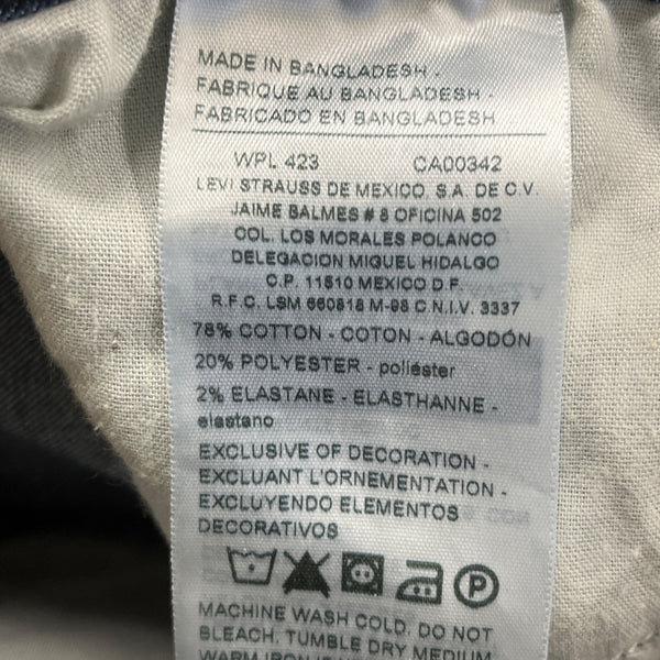 Denizen Levi’s Women's Dark Blue Denim Capri Jeans Stretch Slim Fit Sz 4