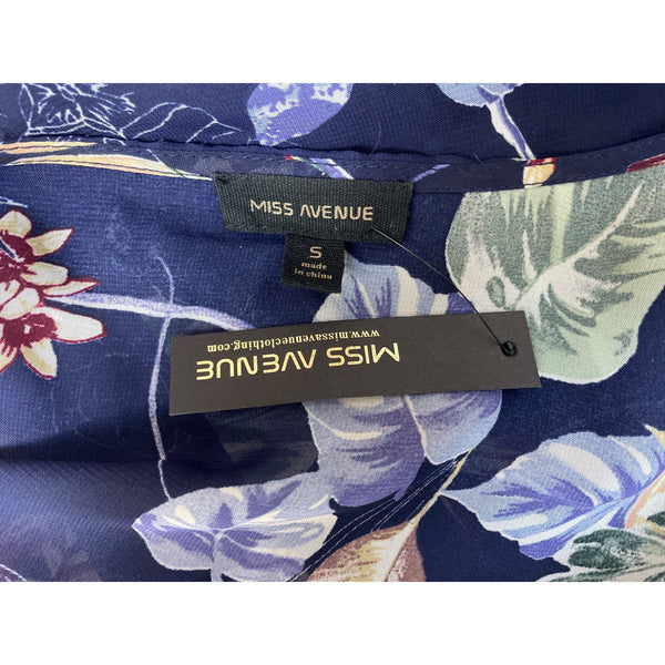 Miss Avenue Women’s Blue Floral Print Maxi Dress Sz S - NWT