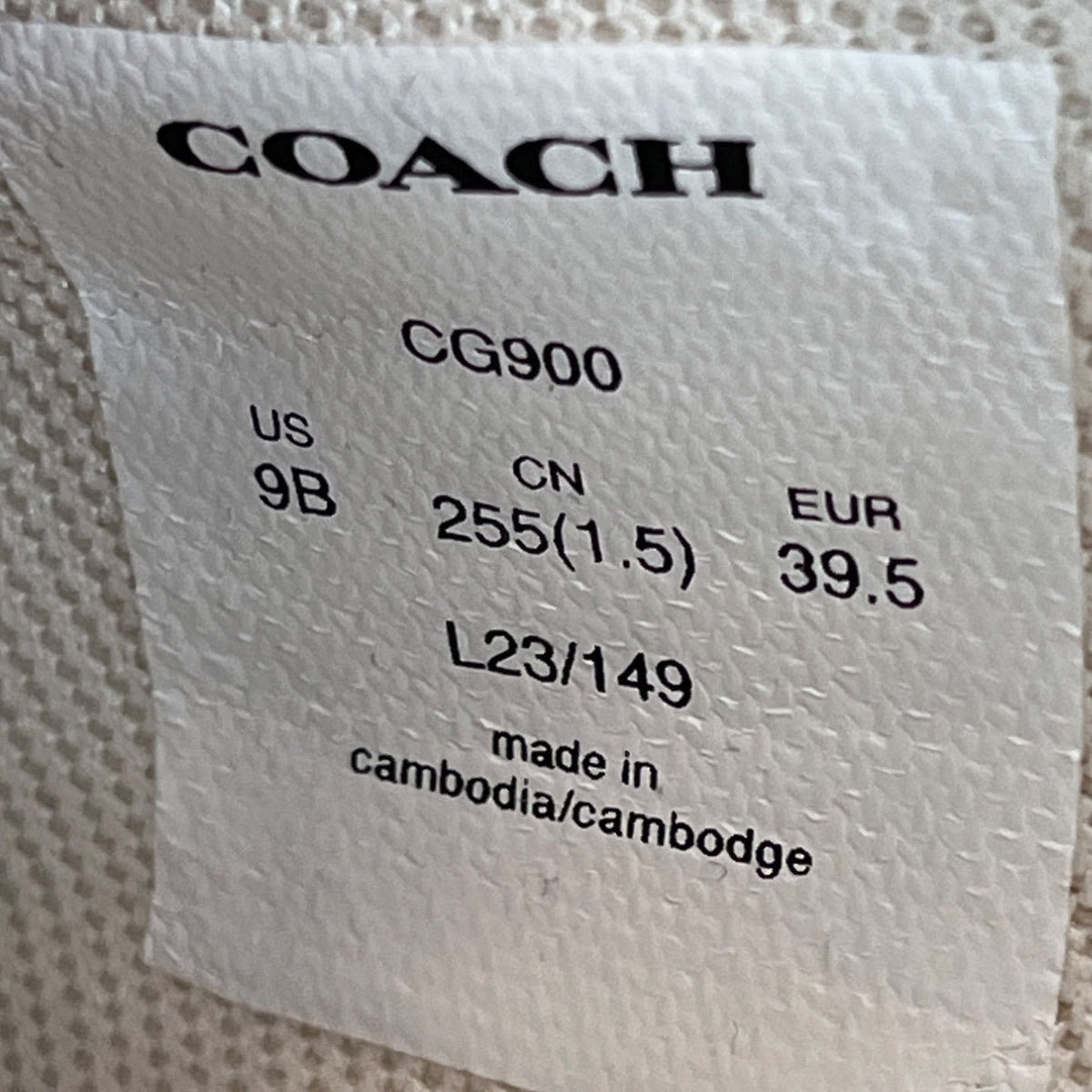 Coach Womens Pink Signature Sneakers Size 9B US - NEW