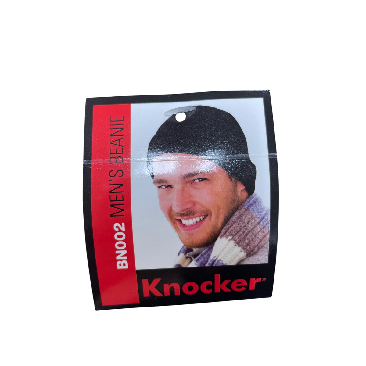 Knocker Mens Gray Knit Beanie Soft Stretchable Winter Hat BN002