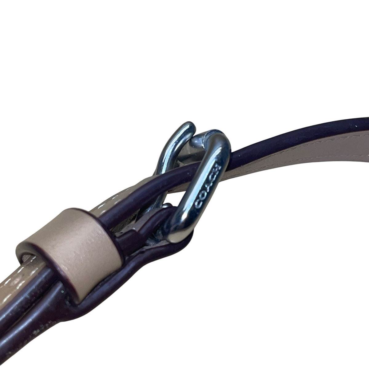 Coach Women’s Beige Monogram Leather Adjustable Strap Chaise Crossbody Bag