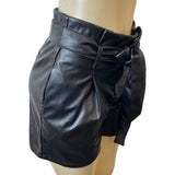 Unbranded Women's Black Faux Leather Style Shorts Sz M