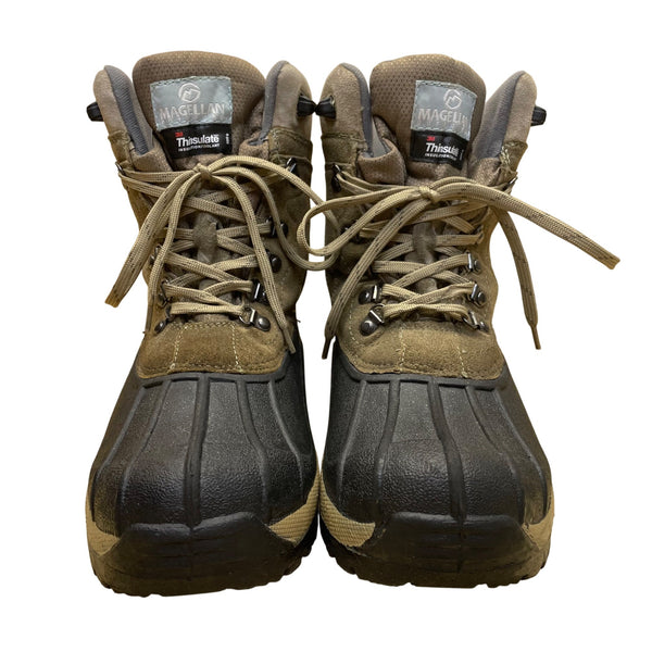 Magellan Men’s Brown Thinsulate 200g Waterproof Insulated Winter Boots Size 9