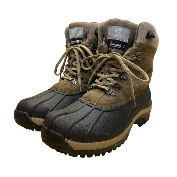 Magellan Men’s Brown Thinsulate 200g Waterproof Insulated Winter Boots Size 9