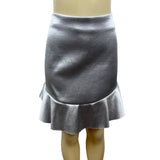 H&M Women's Grey Mermaid Knee Length Skirt Sz 14 - NWT