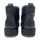 Rag & Bone Women's Lace Up Black Compass Ankle Leather Boots Sz 7 - NWOB