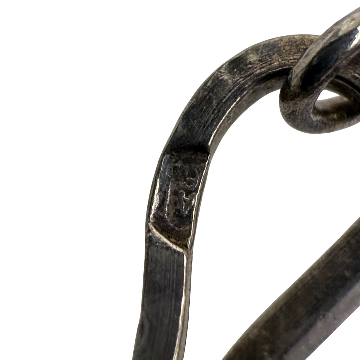 Vintage Israel Sterling Silver Pendant Necklace With Smoky Quartz Detail
