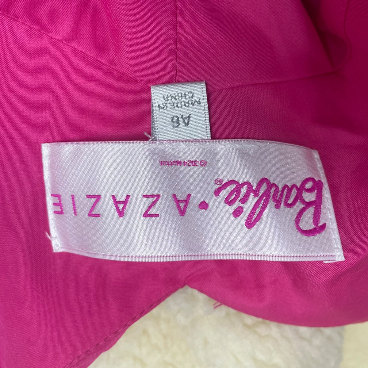 Barbie Azazie Womens Pink Gown Maxi Dress Ruched Adjustable Straps Sz A6 - New