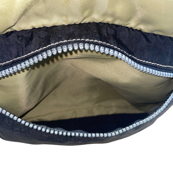 Kipling Black Nylon Adjustable Strap & Front Zipper Pocket Crossbody Bag Sz M