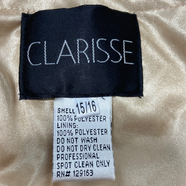 Clarisse Women's Gold Sequined Bodycon Strapless Dress Sz 15/16 (EUR 46/47) - NWT