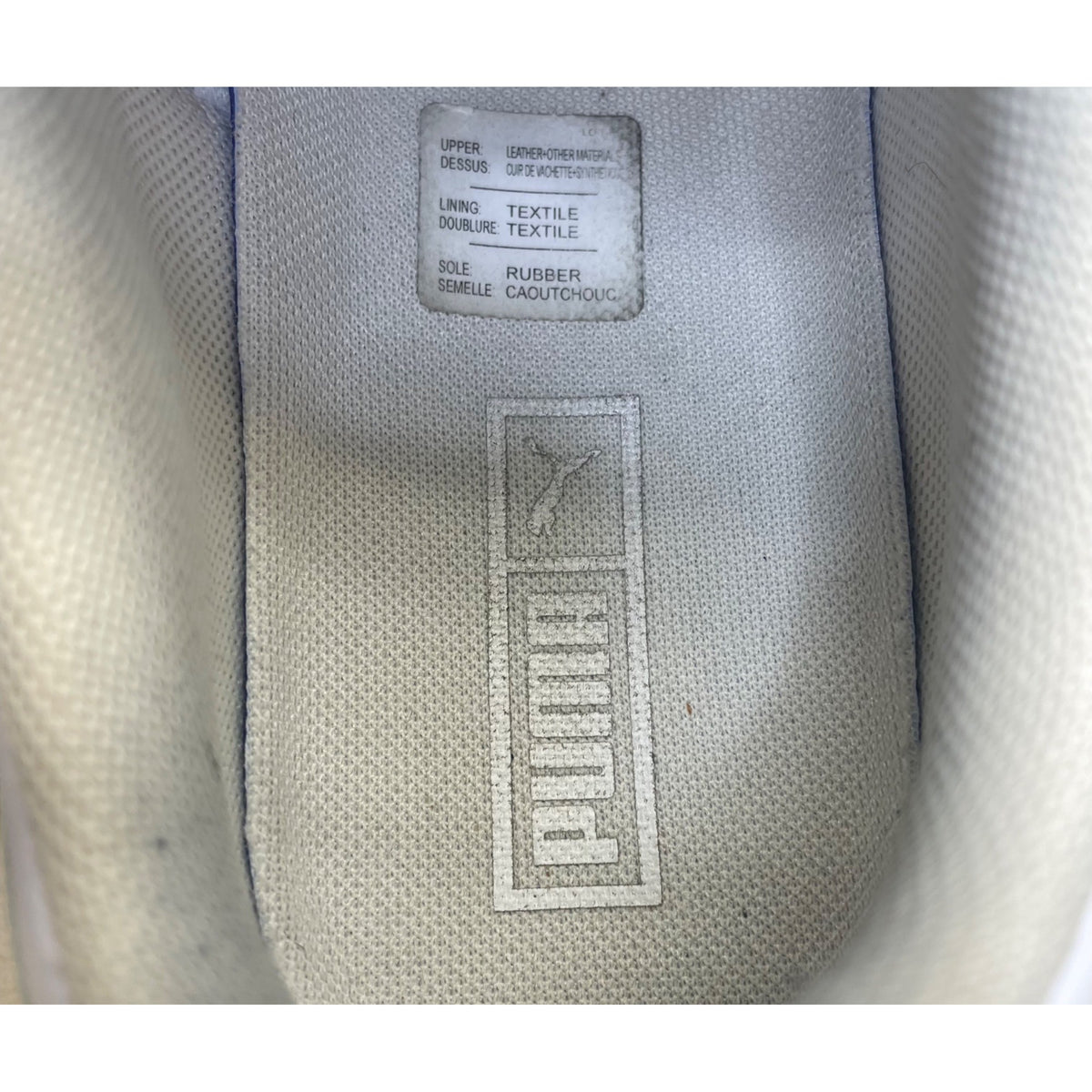 Puma Women’s White Green Pink Leather Lace Up Casual Platform Sneakers Size 8.5