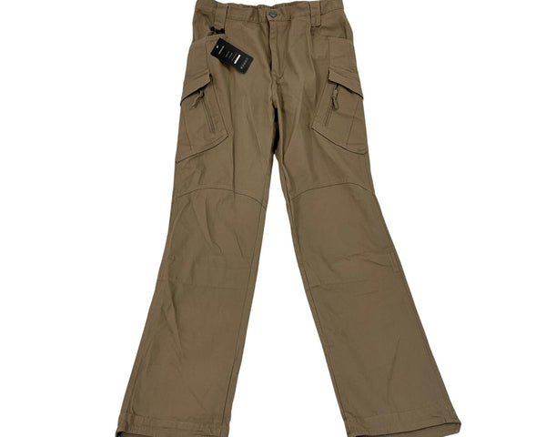 Labeyzon Mens Khaki Cargo Pants With Elastic Waist Sz 36X32 - New