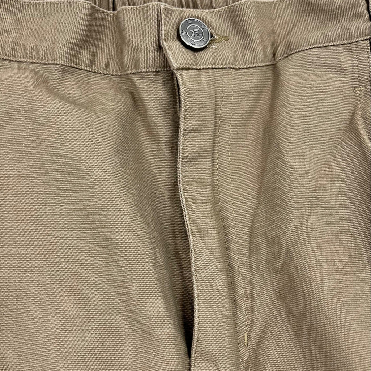 Labeyzon Mens Khaki Cargo Pants With Elastic Waist Sz 36X32 - New
