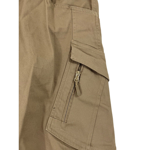 Labeyzon Mens Khaki Cargo Pants With Elastic Waist Sz 36X32 - New