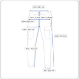 Labeyzon Mens Khaki Cargo Pants With Elastic Waist Sz 36X32 - New