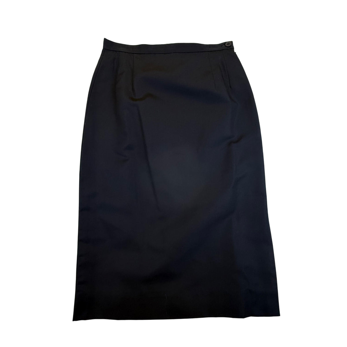 Carlisle Women’s Black Silk Skirt Classic Straight Midi Fully Lined  Elegant Sz 0