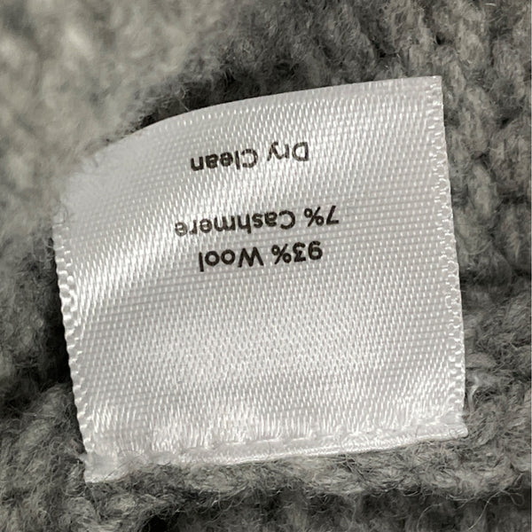 Talbots Women’s Gray Double-Breasted Knit Sweater Jacket Mock Neck Sz S - New