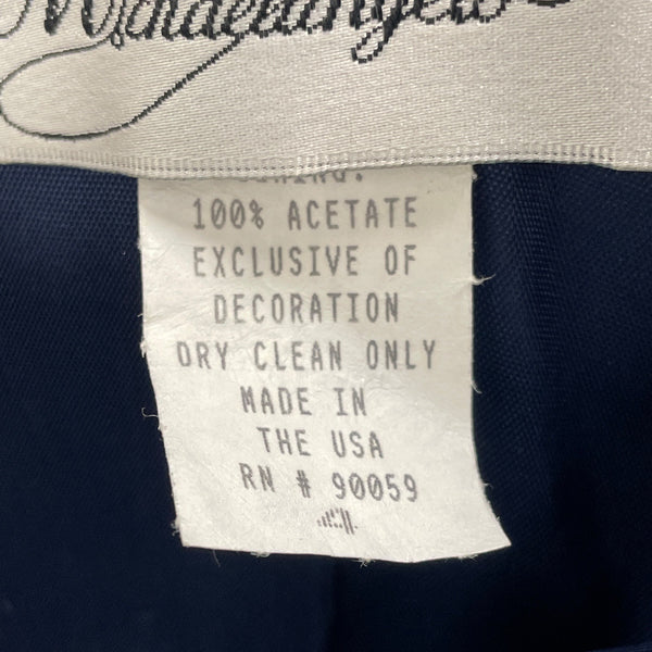 Michaelangelo Strapless Blue Satin Formal Evening Dress Elegant Gown Size 4