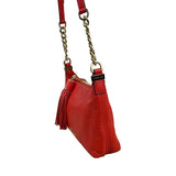 Michael Kors Women's Orange Golden Chain Strap Weston Crossbody Bag Sz M