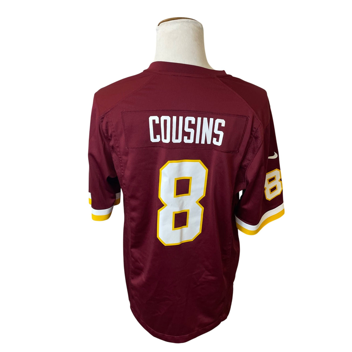 Nike Mens Burgundy Washington Redskins Jersey Kirk Cousins 8  NFL Sz L